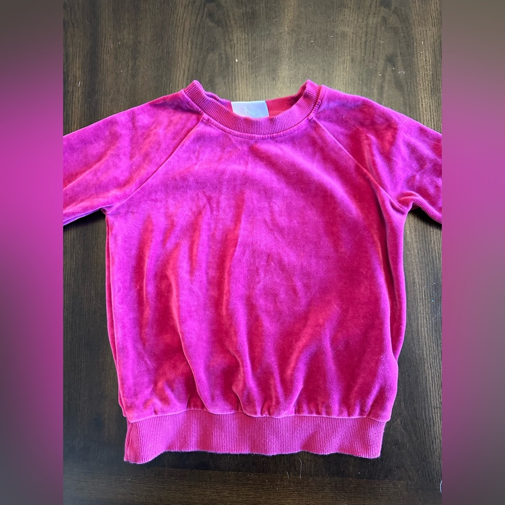 Hanna Andersson Velour Crewneck Sweatshirt